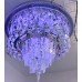 Кристален полилей 2xE14+4х10W LED +LED RvB + MP3 + BLUETOOTH, ХРОМ Модел: 1060/400CH